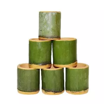 Чашка из натурального бамбука для украшения дома Ключи Ручки Хранение Творческие Изделия Ручной Работы height 8cm