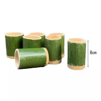 Чашка из натурального бамбука для украшения дома Ключи Ручки Хранение Творческие Изделия Ручной Работы