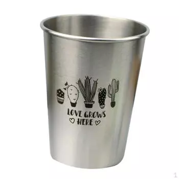 Чашка из нержавеющей стали — стакан для питья для взрослых, офис на открытом воздухе — небьющаяся пинта премиум-класса, 50 мл A