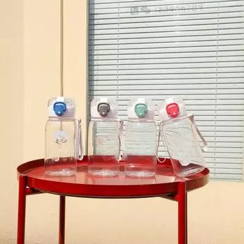 Чашка пластиковая, устойчивая к падениям, дорогая корейская милая летняя чашка для девочек с простой нишевой космической чашкой и чашкой. 600ml красный