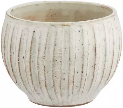 Чашка, японская столовая посуда, гончарный круг, припудренная, строганая миска, керамика эпохи Мино, сделано в Японии 20729