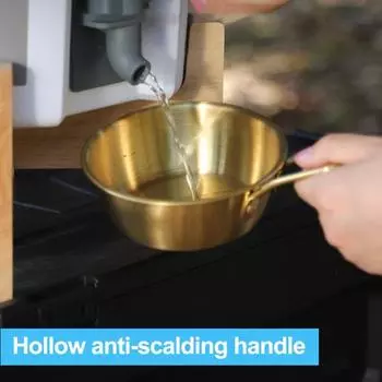 Чашка Сьерра для кемпинга, миска из нержавеющей стали, нержавеющая, устойчивая к коррозии, полированная поверхность, кружка для питья, мини уличный горшок L серебряный