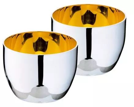 Чашка Sanbo Sangyo Migaki Meister, 85 мл, позолота 24 карата, коробка из павловнии, 2 предмета 11003002