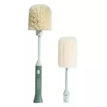 Чашка щетка бытовая кухонная губка сменная длинная ручка инструмент для очистки изоляции темно-зеленого