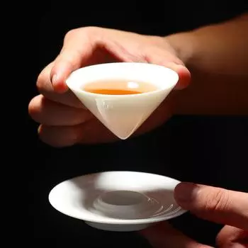 Чашка-шляпа, барашек, нефрит, фарфоровая чайная чашка, эскиз, чашка Master Cup, керамический чайный сервиз Kung Fu, белая фарфоровая чашка с каплями воды, благодарность