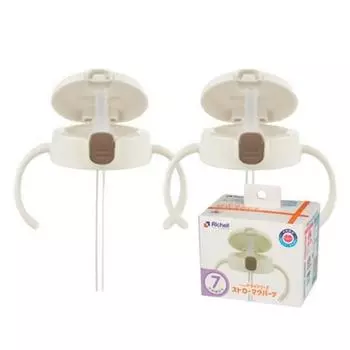 Чашка соломенная Richell TLI, часть R, разные цвета, 2 шт.