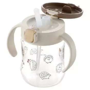 Чашка соломенная Richell TLI SD 200мл, шоколадно-коричневый, 1 шт.