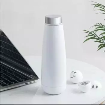 Чашка-термос из нержавеющей стали 304, битое стекло, натуральный минеральный отрицательный ион, черная технология, чашка для воды высокой ценности 500ml белый