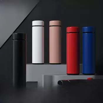 Чашка-термос из нержавеющей стали 304, чашка для разделения чая, умная чашка для теплой воды, мужская чашка 500ml