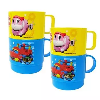 Чашка в форме Leburn Gogo Dino 2 вида x 2шт, разные цвета, 1 комплект