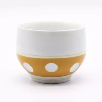 Чашка Yoshida Ware Sosengama Tamasencha в горошек оранжевого цвета 8 x 6 см Объем 140 мл Можно мыть в микроволновой печи в посудомоечной машине Сделано в Японии 03972 Прибл.. ок.