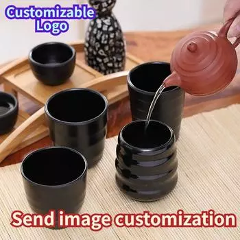 Чашки для чая A5 Black Diamine, винные чашки для ресторанов и отелей, термостойкие, можно нанести индивидуальный логотип, выгравировать коммерческие чашки для чая 1pcs