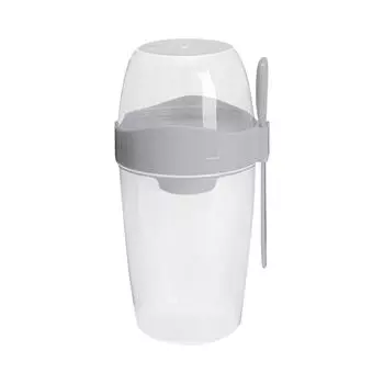 Чашки для хлопьев в больших чашках для йогурта Чашки для каши с крышкой-ложкой Контейнер для хлопьев Коробка для йогурта Контейнер для заправки завтрака S