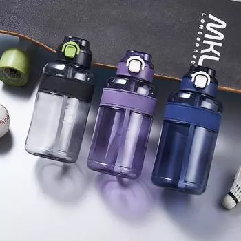 Чашки для воды, пластиковые стаканчики большой емкости, бутылки для воды для фитнеса, портативные бутылки для воды, простые чашки. 1500ml