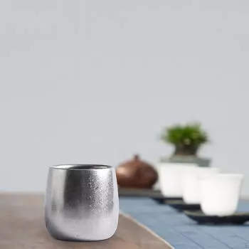 Чашки с двойными стенками, толстая металлическая чашка для чая, штабелируемая посуда для напитков с водой, посуда для напитков, кофе