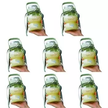 Чашки с медведем/лягушкой на 850 мл, детские соломенные чайники для двойных напитков, бутылки с водой (зеленый)