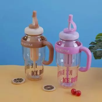 Чашки с трубочками Посуда для напитков Чайная кружка Кружка Персонализированные подарки Кружка большой емкости Подарки на День отца Термос Пивные кружки Милая стильная палатка 1300ml чёрный