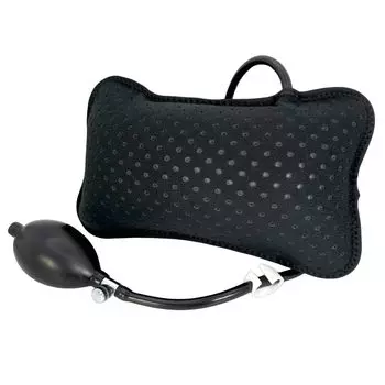 CHASO Поясничная поддержка Подушка для поясницы Воздушная подушка для поясницы Подушка для автомобиля Подушка для защиты от боли в пояснице Подушка для вождения автомобиля Воздушная подушка для поясницы на липучке Черный Черный