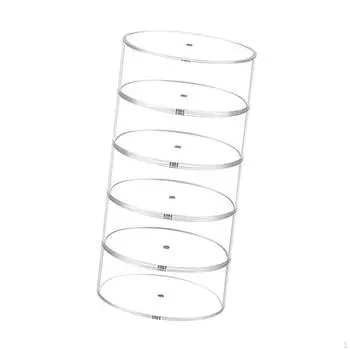 Часовая шкатулка для колец и ювелирных изделий, 5 слоев, многоцелевой пылезащитный органайзер для хранения на поясе, подставка, штабелируемая