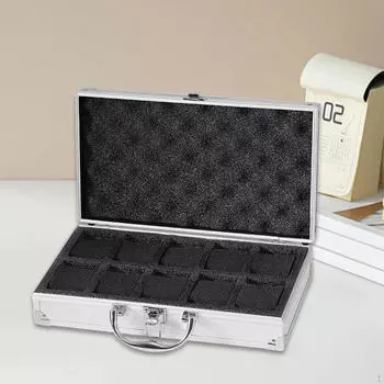 Часовой органайзер для коллекции противоударный жесткий чехол портативный дорожный футляр 10 поясов для жизни
