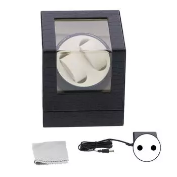 Часовой заводчик с 2-позиционным автоматическим механическим механизмом для часов, коробка для хранения, вилка 100-240 В EU EU PLUG белый