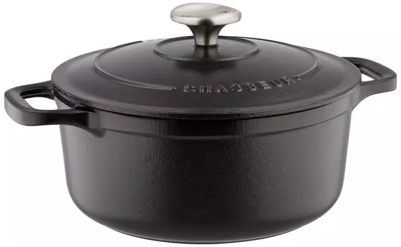 CHASSEUR Sublime Round Casserole 20cm Black CH472001BK