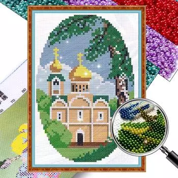 Частичная вышивка бисером печатный 9CT Дом крестиком набор для домашнего искусства Декор -G 1