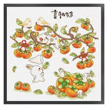 Частичная вышивка Эко-хлопковая нить 11CT с принтом животных, набор для вышивки крестом 4067