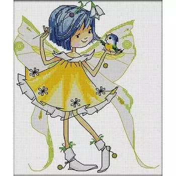 Частичная вышивка Эко-хлопковая нить 14CT Печатный Ангел Набор для вышивки крестом C852