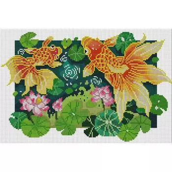 Частичная вышивка Эко-хлопковая нить 14CT Счетный набор для вышивки крестиком Животные DB011