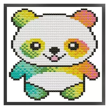 Частичная вышивка Эко-хлопковая нить 16CT с рисунком из мультфильма Набор для вышивки крестом # KB230