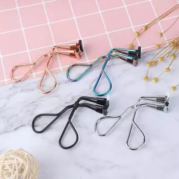 Частичный нержавеющий зажим для завивки ресниц, косметический инструмент для макияжа, красота чёрный