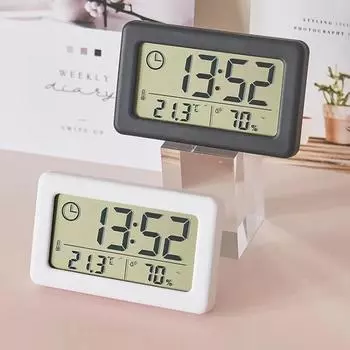 Часы 1шт цифровые электронные студенческие общежития настольные умные часы-будильник многофункциональные украшения гостиной спальни белый