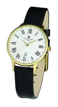 Часы 3 Hand Date Black [Charles Hubert] 7037-G белый