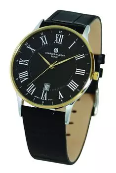 Часы 3 Hand Date Black [Charles Hubert] 4037-B Мужские чёрный