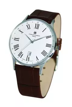 Часы 3 Hand Date Brown [Charles Hubert] 4037-W Мужские белый