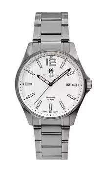 Часы 3 Hand Date Silver [Charles Hubert] 4041-W Мужские белый