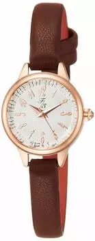 Часы ALIAS F3 Classic Analog с водонепроницаемым кожаным ремешком FP002BR3 женские коричневые
