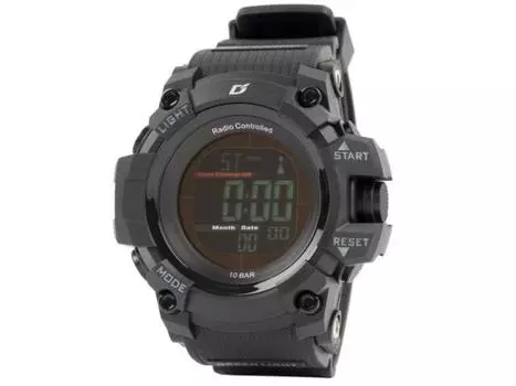 Часы ALIAS с радиоприемником на солнечной батарее, цифровая панель приборов, многофункциональные, уретановые, ADWW18107RCSOL-01