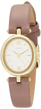 Часы Analog Ellipse Oval Gold Leather Strap Purple [Fieldwork] JN003-2 женские фиолетовый