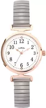 Часы аналоговые с металлическим ремешком, меха, ремень, меха, нержавеющая сталь, 5 АТМ, водонепроницаемые, водонепроницаемые, часы WP Nadi Grey [Fieldwork] женские MKJ3015-4 серый