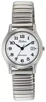 Часы Аналоговые Водонепроницаемые Дата Металлический Браслет Белый [Citizen Q&Q] D015-204 Женские серебряный