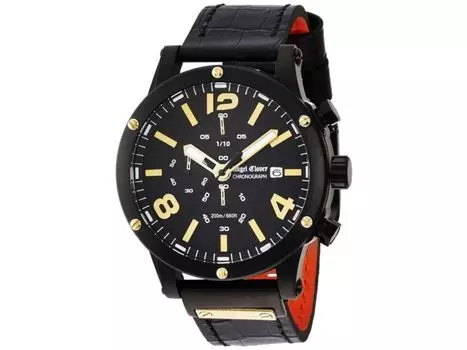 Часы Angel Clover Exventure с черным циферблатом и браслетом из нержавеющей стали EVC46BBK-BK НОВЫЕ