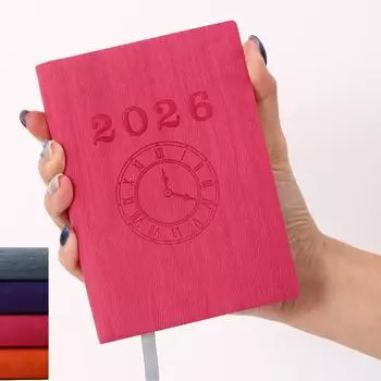 Часы Английский Ежедневник Ежедневный План Рабочий Блокнот для Эффективности Управление Временем Портативный