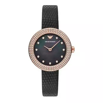 Часы AR11433 Черные [Emporio Armani] Женские чёрный