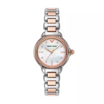 Часы AR11569 Серебро Розовое Золото [Emporio Armani] Женские и