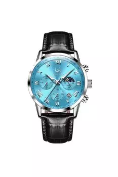 Часы arche Business Quartz Arm Watch с циферблатом из нержавеющей стали, водонепроницаемые, светящиеся, памятные, светло-голубые, мужские, легко читаемые, мужские