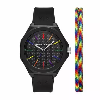 Часы Armani ANDREA AX7158SET черные [AX Exchange] женские чёрный