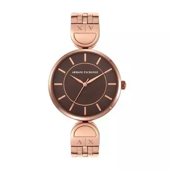 Часы Armani AX5384 розовое золото [AX Exchange] женские золотой