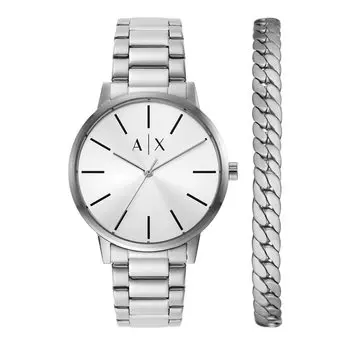 Часы Armani NA AX7138SET Silver [AX Exchange] Мужские серебряный